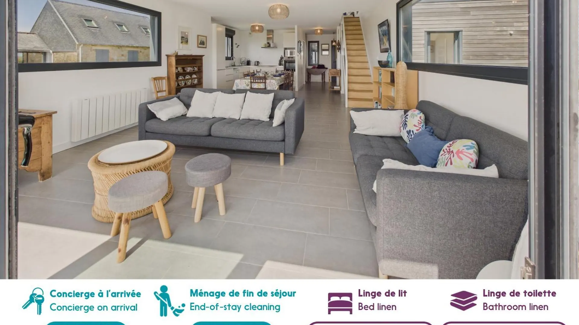 Vue Mer - Maison Pour 5 Adultes Et 2 Enfants Plovan 0*,